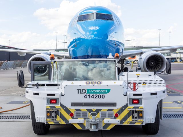 Pushbacktruck op waterstof